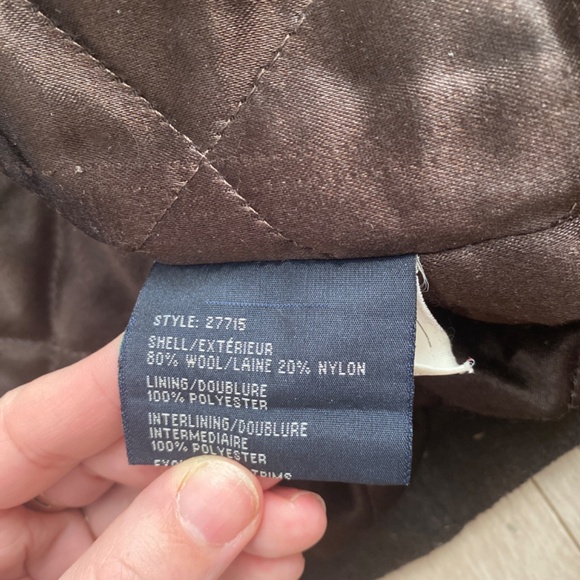 Dockers wool hooded jacket men’s size M, brown - Picture 5 of 5